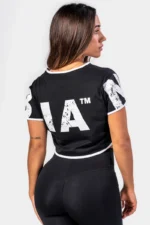 Oversized crop top GAME ON - Black Topper