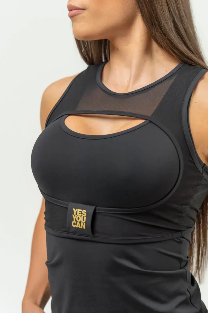 Women's Compression Top INTENSE Ultra - Black/Gold  Topper