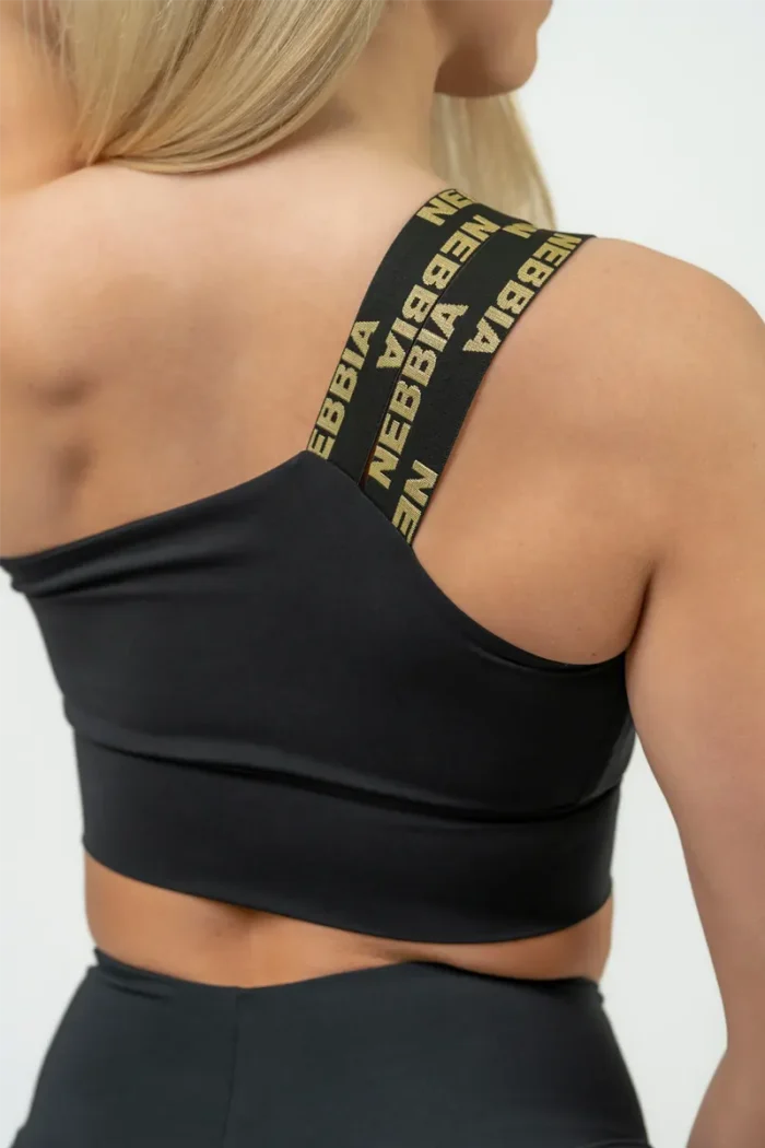 Nebbia Women's High Support Spors Bra Intense Asymmetric Gold  Sports-BH
