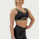 Nebbia Women's Padded Sports Bra Intense Iconic Gold  Sports-BH