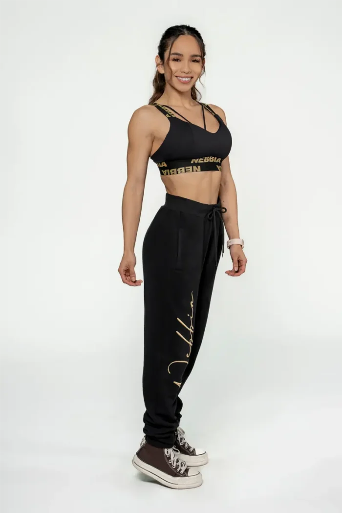 Nebbia Women's Padded Sports Bra Intense Iconic Gold  Sports-BH