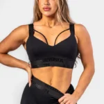 Nebbia Women's Padded Sports Bra Intense Iconic Black  Sports-BH