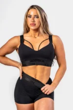 Nebbia Women's Padded Sports Bra Intense Iconic Black  Sports-BH