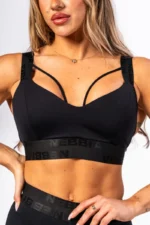 Nebbia Women's Padded Sports Bra Intense Iconic Black  Sports-BH