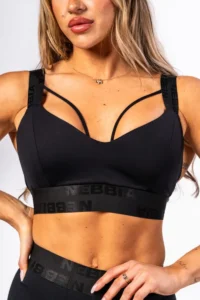Nebbia Women's Padded Sports Bra Intense Iconic Black  Sports-BH