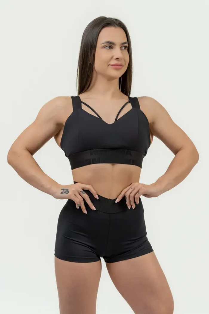 Nebbia Women's Padded Sports Bra Intense Iconic Black  Sports-BH