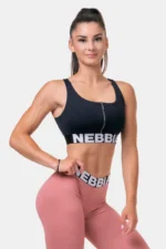 Smart Zip Front Sports Bra Topper