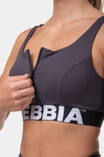 Smart Zip Front Sports Bra Topper