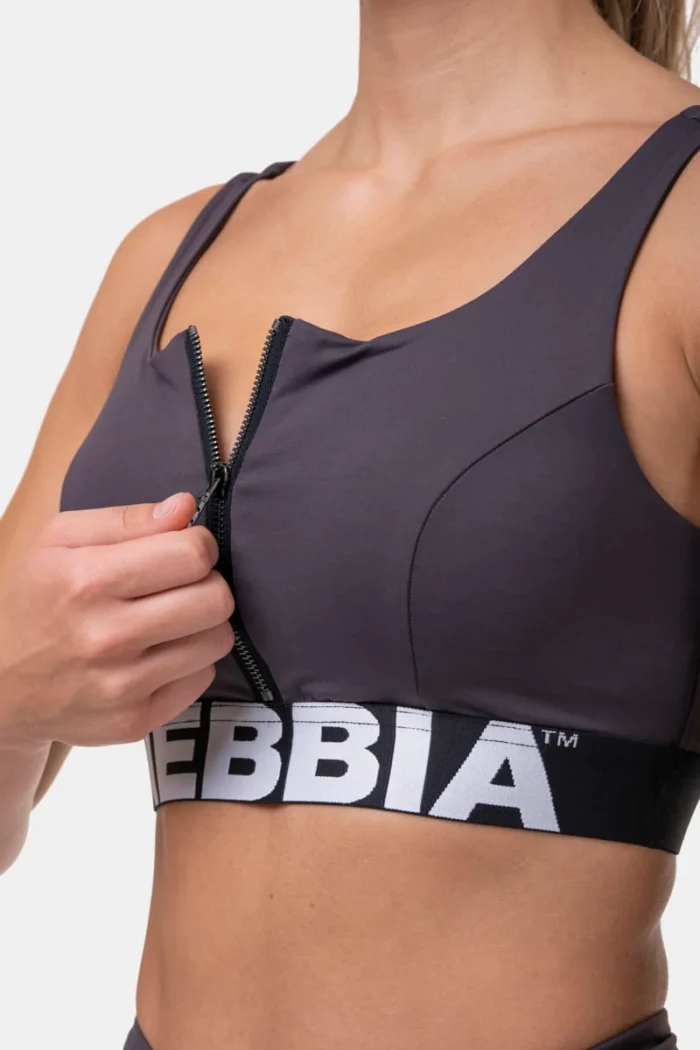 Smart Zip Front Sports Bra  Topper